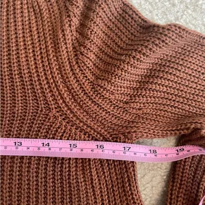 American Apparel Aslan Sweater Size Small Long Sleeve Crop Brown Light‎ Sweater thumbnail 10