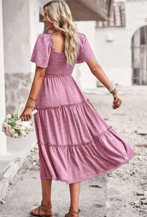 SheIn Ruffle Hem Swiss Dress thumbnail 2