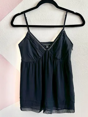 Vintage Banana Republic Babydoll Top, Y2K 2000s Indie Sleaze Coquette XS thumbnail 1