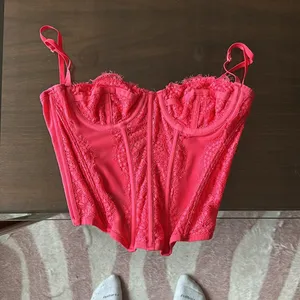 Urban Outfitters OUT FROM UNDER COSET TOP IN PINK SIZE XS thumbnail 2