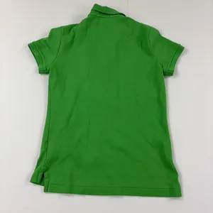 Ralph Lauren Polo Womens M Green Collared Short Sleeve Slim Fit Cotton Logo thumbnail 7
