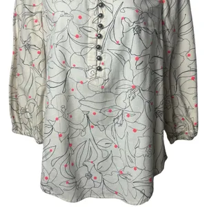 Anthropologie Maeve Bethesda Lily Flannel Button Blouse Cottagecore Whimsical‎ S thumbnail 4