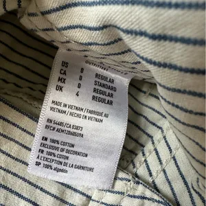 American Eagle Pinstripe High Waisted Belted Pants thumbnail 3