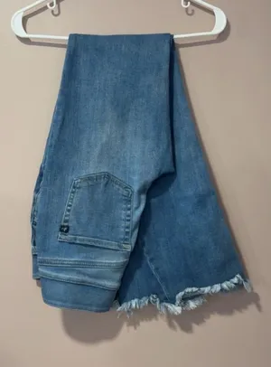 M. Jeans by Maurice’s Flare Leg Jeans with Frayed Hems thumbnail 1