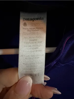 Patagonia Deep Purple Navy Half-Zip Pullover with Pink Trim XS thumbnail 5
