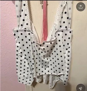 polk dot tank White thumbnail 2