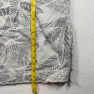 Aerie Palm Print Hoodie Gray White Lightweight Women’s Small Oversized thumbnail 7