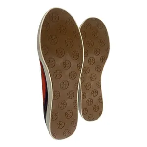 Tory Burch Striped Canvas‎ Flats Slip-on, Logo Womens 8M thumbnail 5