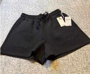 GOOD AMERICAN Black Drawstring‎ Waist Pull On Shorts Size 1 thumbnail 1