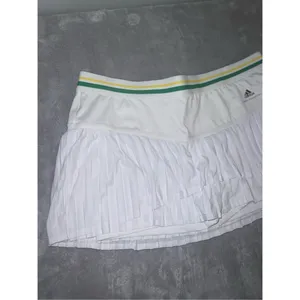 Women’s Stella McCartney Adidas Tiered Tennis Skort White 44 Green Yellow thumbnail 3
