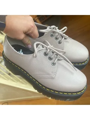 DR. MARTENS 31167 PLATFORM OXFORDS SHOES PINKY BEIGE BLUSH WOMENS Sz 39 US 8 thumbnail 14