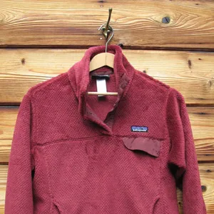 Patagonia Retool Snap T Fleece Pullover Maroon thumbnail 5