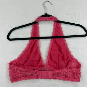 Victoria's Secret Pink Floral Lace Halter Bralette‎ Size Large 361640-Y71 thumbnail 8