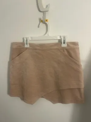 BCBG Suede Pink Mini Skirt thumbnail 2