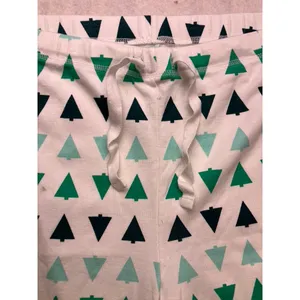 Primary‎ Pajama Pants Unisex Medium White Green Organic Cotton Tree Print thumbnail 4