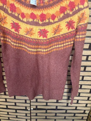 Maurice’s brown and orange fall sweater size XS thumbnail 4