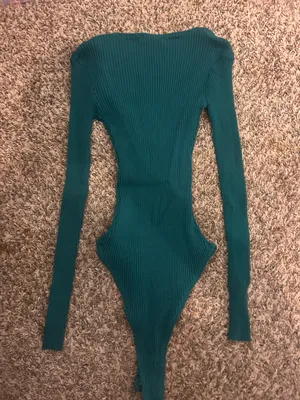 Green longsleeve Zara Bodysuit thumbnail 3