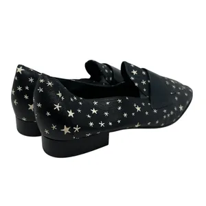 Diane von Furstenberg Lafayette Star‎ Leather Loafers Black Size US 9.5 thumbnail 6