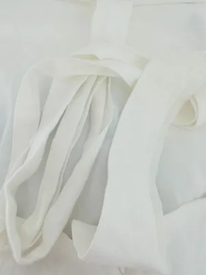 Beige Botany White Linen Blend Halter Mini Dress Size S Open Back thumbnail 8