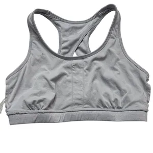 Reebok Light Gray Sports Bra Moisture Wicking Sz XL thumbnail 9