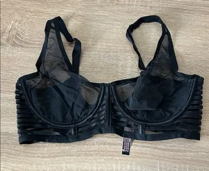 Victoria's Secret Black Sheer Underwire Bra thumbnail 1