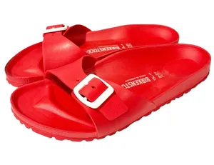 Birkenstock Red Madrid EVA Limited Edition Sandal Single Buckle Size 8 thumbnail 1