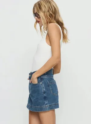Princess Polly Mid Wash Gazelle Denim Skort thumbnail 3