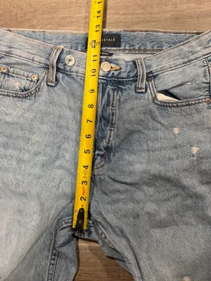 Aeropostale High Rise Baggy Jeans Women's 6 Short Light Wash Distressed Y2K thumbnail 7