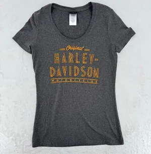 Harley Davidson Women's Tee Daytona Beach Sparkle Size Small HOLE thumbnail 1