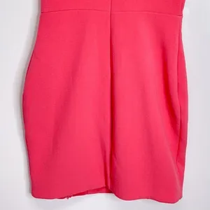 Bec &‎ Bridge Hot Pink Sleeveless Mini Sheath Dress Front Zipper Detail Size 2 thumbnail 6