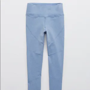 Aerie OFFLINE Seamless‎ High Waisted 7/8 Legging Blue Medium Athleisure Yoga Gym thumbnail 4