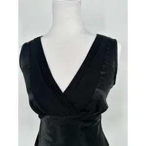 Vintage Y2K Babydoll Tie Back Top Size Small Black Fairy Grunge Whimsygoth Emo‎ thumbnail 2