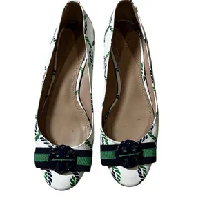 Tory Burch Maritime Ballet Flat Isle Ropes Navy Sea Women's Size US 6.5 thumbnail 4