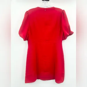Vici Collection Women's Red Dear Me Fit And Flare‎ Bow Mini Dress Size Large thumbnail 4
