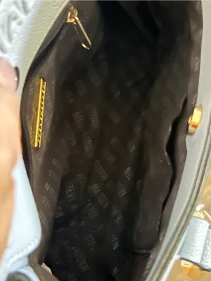Steve Madden Grey Satchel with Yellow Scarf Accent thumbnail 7