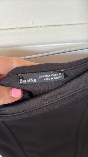 Bershka Mini Dress Black thumbnail 3