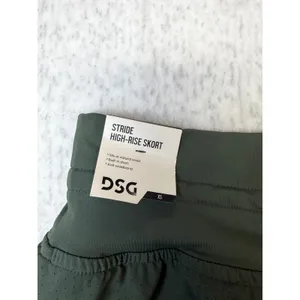 DSG Stride High-Rise Skort Muted Olive Green Tiered Athletic Skirt Womens XS NWT thumbnail 4