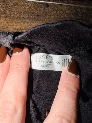 Assets by Spanx Black Tights Size 2 thumbnail 3
