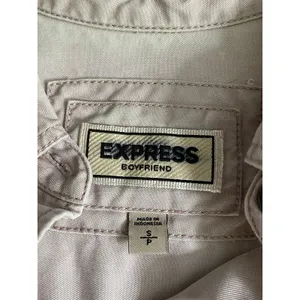 Express Casual Button Down Shirt Blush Pink Size Small thumbnail 3
