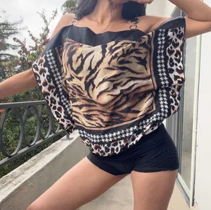 Y2K Vintage Style Tiger Leopard Print Off Shoulder Ring Detail Top ✨ Coquette Baddie Small thumbnail 1