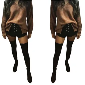 Dolce Vita microsuede black Over the knee thigh high minimalist luxe boots 8 thumbnail 12