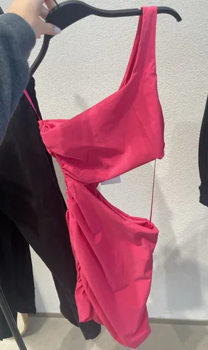 ZARA Pink Cutout Dress thumbnail 1