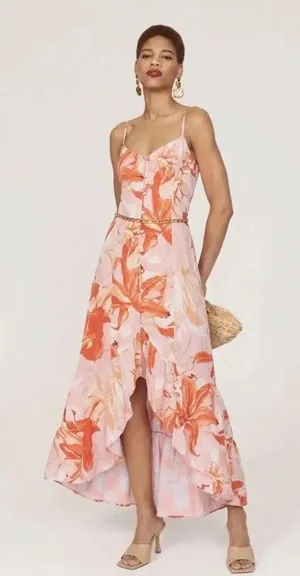 Abel The Label Anthropologie Miami Designed Flower Bomb Dress, NWT SMALL thumbnail 1