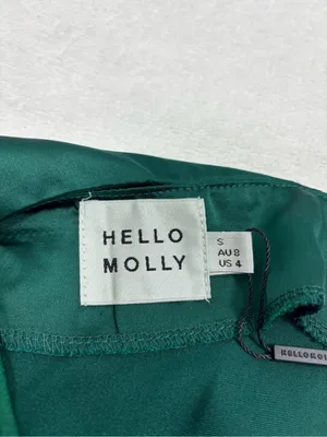 Hello Molly Deep Green Satin Cowl Mini Slip Dress Forest green thumbnail 6