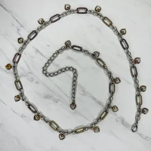 Heart Charm Silver Gold Chain Belt 2X/3X (2X/3X) ✨ thumbnail 1