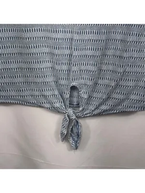 Caution to the Wind Medium Blue Tie Front Top thumbnail 4