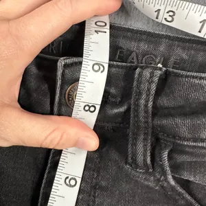 American Eagle Hi-Rise Jeggings Size 00 Regular‎ Black Wash Denim Skinny Jeans thumbnail 8