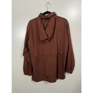 Girlfriend Collective Peregrine Windbreaker in Cocoa Brown Size Medium Zip Up thumbnail 6