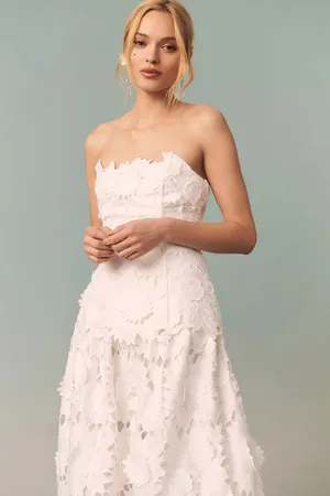BHLDN White Cutwork Twofer Midi Dress thumbnail 3