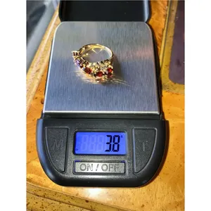 Natural Red Garnet Sterling Silver Ring Size 6.75 thumbnail 10